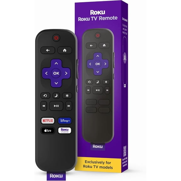 TV Remote Control (Official Manufacturer Product) - Simple Setup, & Pre-Set App Shortcuts Replacement Compatible with Models ONLY (Not Players)