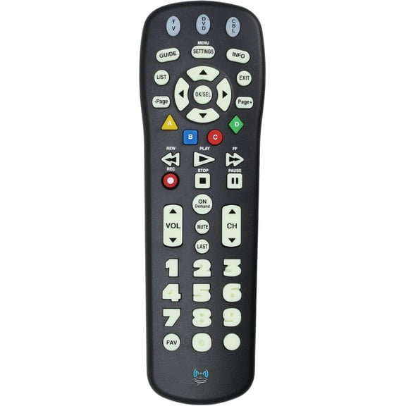 TV Remote Control UR3-SR3S Big Button Replacement for Spectrum Set-top Boxes