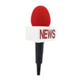 thumbnail image 1 of TV Reporter Microphone Prop for Halloween Interview Role Play Accessory and Broadcast Journalism Performance, 1 of 5