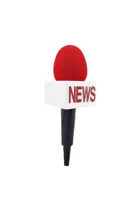 TV Reporter Microphone Prop for Halloween Interview Role Play Accessory and Broadcast Journalism Performance