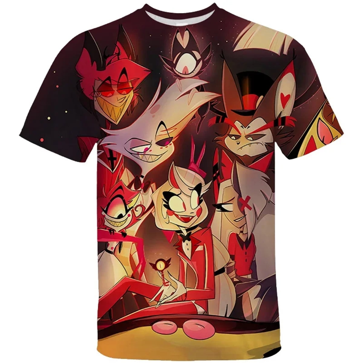 TV Series 2024 Hazbin Hotels T Shirt 3D Print Tees Anime Clothes ...