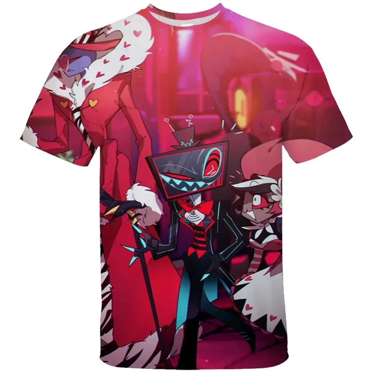 TV Series 2024 Hazbin Hotels T Shirt 3D Print Tees Anime Clothes ...