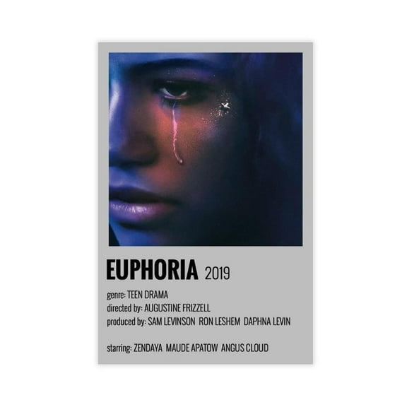 TV Series Euphoria Vintage Poster Canvas Wall Art Decor Print Picture Paintings for Living Room Bedroom Decoration