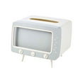 thumbnail image 1 of TV-Shaped Tissue Box Cover with Phone Stand | Multifunctional ABS Storage for Living Room & Bedroom | Holds Standard & Oversized Tissues (12x11x18cm) & Phones Up to 6.7" | Modern Home Decor Organizer, 1 of 7