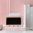 thumbnail image 1 of TV-Shaped Tissue Box with Phone Stand - 7.3"x5.7"x6.3", 2-in-1 Desk Organizer for Home Office, Decorative Tissue Holder and Charging Station for Living Room, Bedroom Decor, 1 of 6