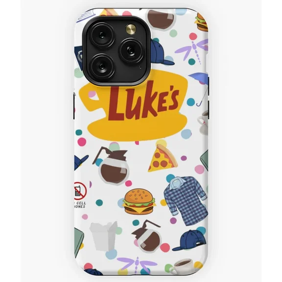 TV Show Coffee Diner Retro Sign Art Protective Case for iPhone 11 12 13 14 15 16 17 Pro Max