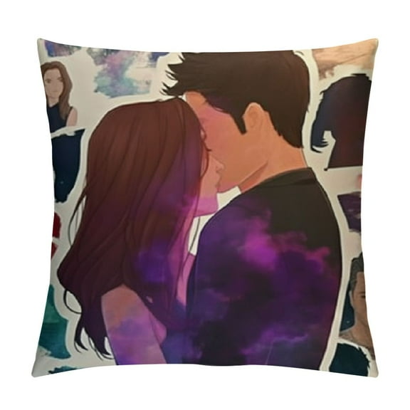 TV Show Inspired Gift, Twilight Saga Throw Pillow Cover, Twilight Merchandise, Twilight Gifts for Movie Fans Women Men, Home Decor for Sofa Bed,
