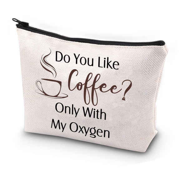 TV Show Inspired Gift s Merchandise Lorelai Quote Gift Do You Like Coffee Only With My Oxygen Makeup Bag Lorelai Fans Gift
