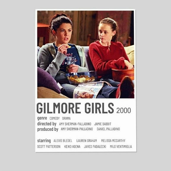 TV Show Poster - Gilmore Girls - Aesthetic 90s Poster- Vintage Style - Size 24x36 - Postora