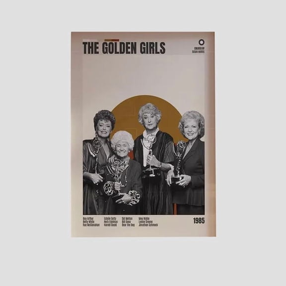 TV Show Poster - The Golden Girls Poster- Vintage Style - Size 24x36 - Postora
