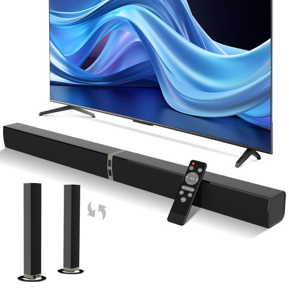 TV Sound Bar, SoundBars for Smart TV - Channel Home Audio Sound Barswith Speakers ARC/Optical/AUX Connection