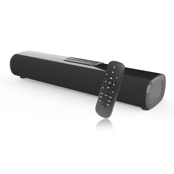 TV Speaker - Soundbar for TV with Bluetooth and HDMI-ARC Connectivity, Black, Includes Remote Control