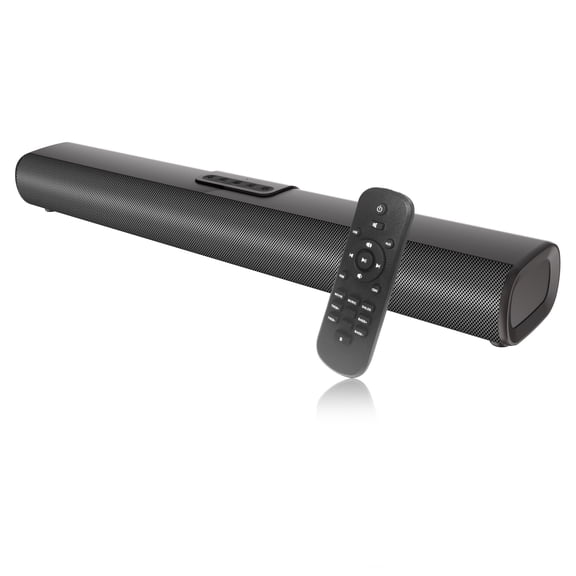 LOOKFUN Sound Bar for Smart TV, Soundbar with Bluetooth/ARC/Opt/AUX Connect, Auto Volume Boost, 3 Equalizer Modes, Soundbar for TV/PC/Gaming/Projectors