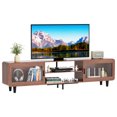 TV Stand for 55/60/65/70” Wood Entertainment Center with Power Outlets