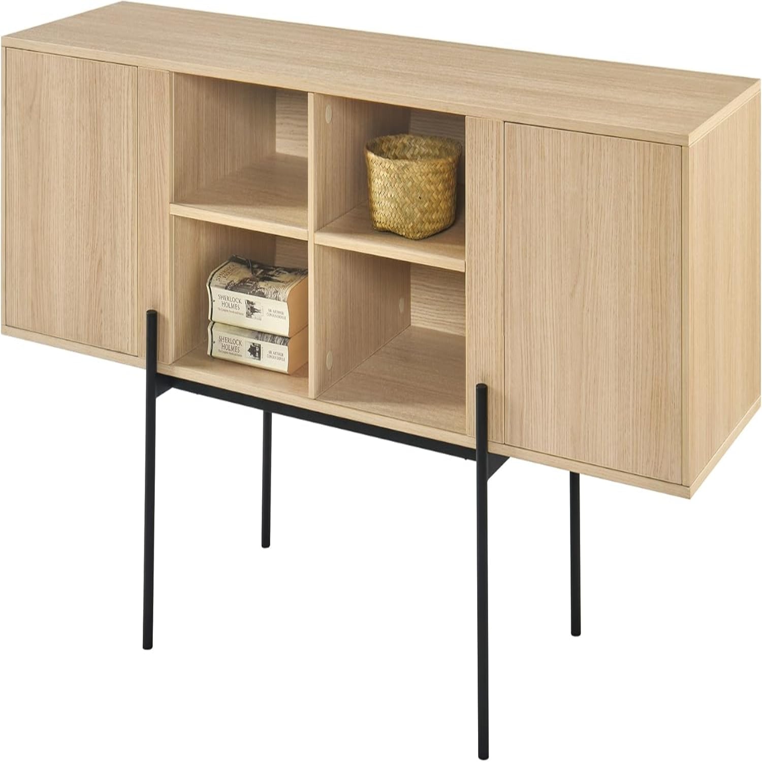 TV Stand for 55 60 inch TV Modern Entertainment Center with Storage
