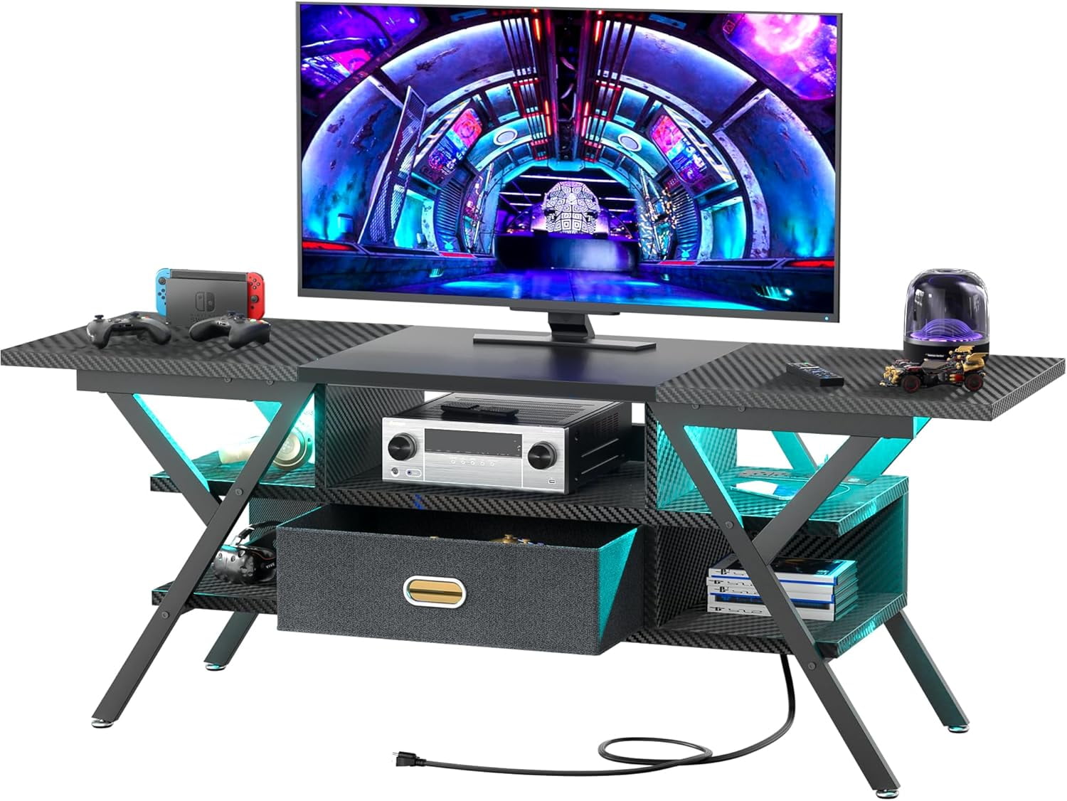 TV Stand for 55''/65'' TV LED TV Stands with Power Outlets for Living