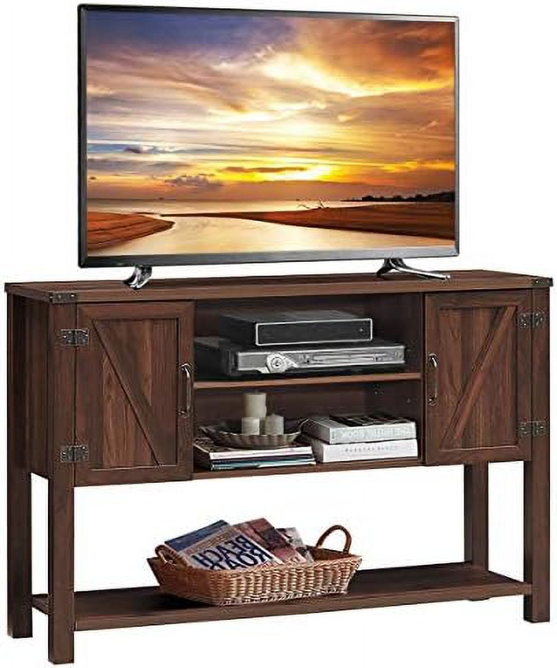 TV Stand up to 60 Inches TVs Entertainment Center Stand with 2 Side