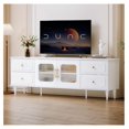 TV Stand for 75+ Inch TV, Modern Living Room Entertainment Center with