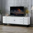 TV Stand for 75+ Inch TV, Modern Living Room Entertainment Center with