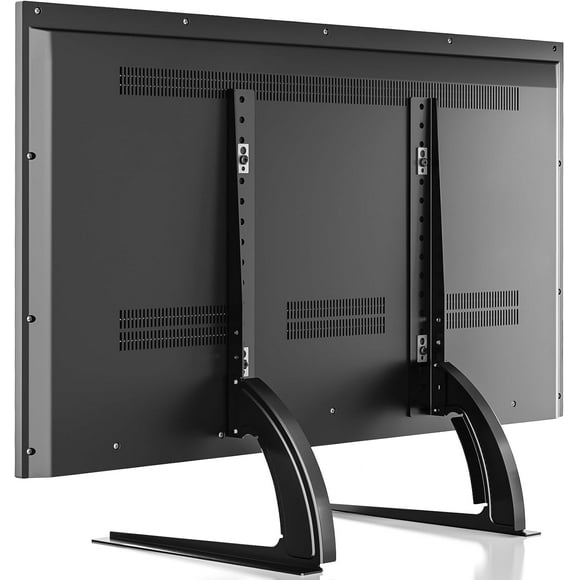 TV Stand Base for 32-55 Inch TVs - Height Adjustable Legs, 88lb Capacity, Fits VESA 800x400, Universal Table Top Mount (Black)