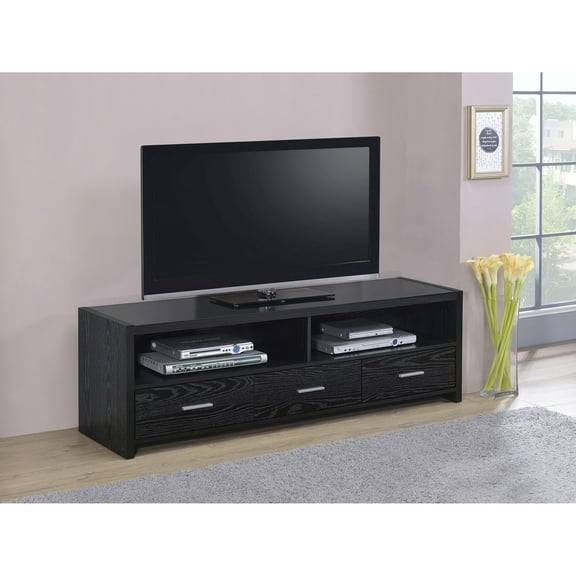 TV Stand Bossert Black Oak 3-Drawer Engineered Wood TV Stand,Entertainment Center