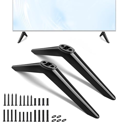 TV Stand for Element Roku TV Legs,for Element 300/400 / 450 Series,TV Stand Legs for Element 24 32 43 50 55 58 65 in,Please Measure Distance Between Bottom Two Holes