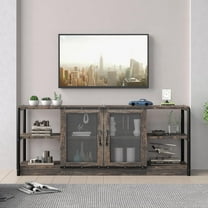 TV Stand,Entertainment Center Up to 75 Inch TV,TV Console with Storage Cabinet and Mesh Door, Industrial Console TV Table Media Used for Living Room&Bedroom 71"