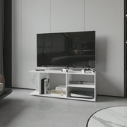 TV Stand Entertainment Center Barton, Living Room, White,Entertainment Center