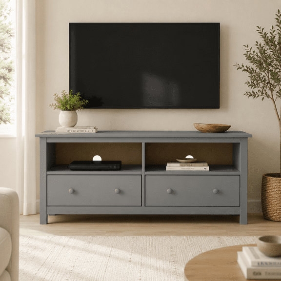 TV Stand Entertainment Unit Gray - by From the Tree Furniture
