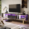 TV Stand with LED Light for TVs up to 80 inch Modern Entertainment