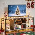 thumbnail image 1 of TV Stand, Lofka Entertainment Center for TVs up to 65 Inch with Open Shelves, Media Console Table for Living Room, Gray, 1 of 11