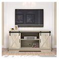 TV Stand, Storage with Sliding Barn Doors and Adjustable