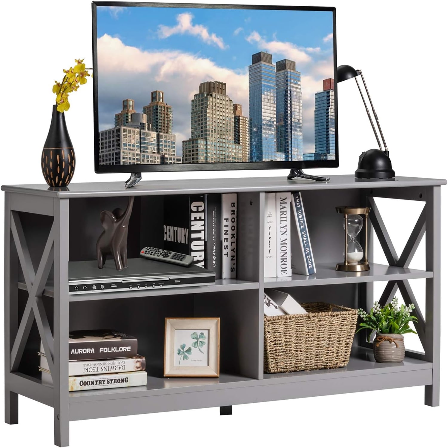TV Stand for TVs up to 55 Inches 47" Farmhouse Entertainment Center