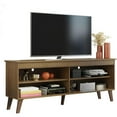TV Stand Unit with 4 Shelves and Cable Management for 55 65 Inch Media