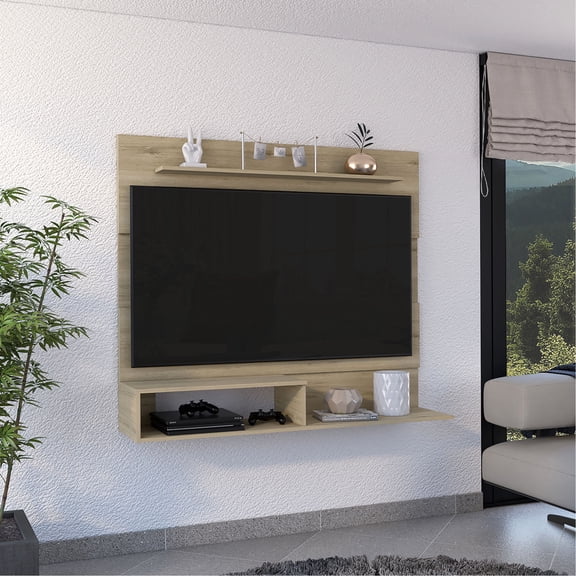 TV Stand for 50 - 59" TV, Particle Board, One Superior & Two Shelves / Modern Design in Living Area