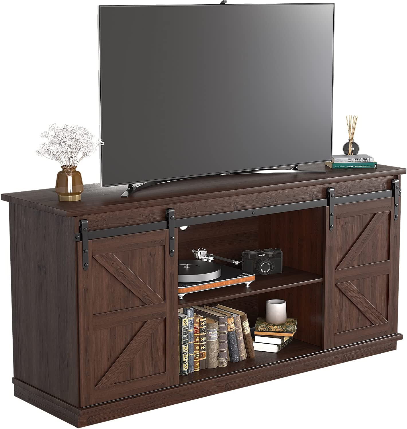 TV Stand for 65 Inch TV Entertainment Center with and Sliding