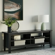 TV Stand for 65 Inch TV, Farmhouse Wood TV Cabinet with 4 Cubby for Living Room Bedroom,60 inch