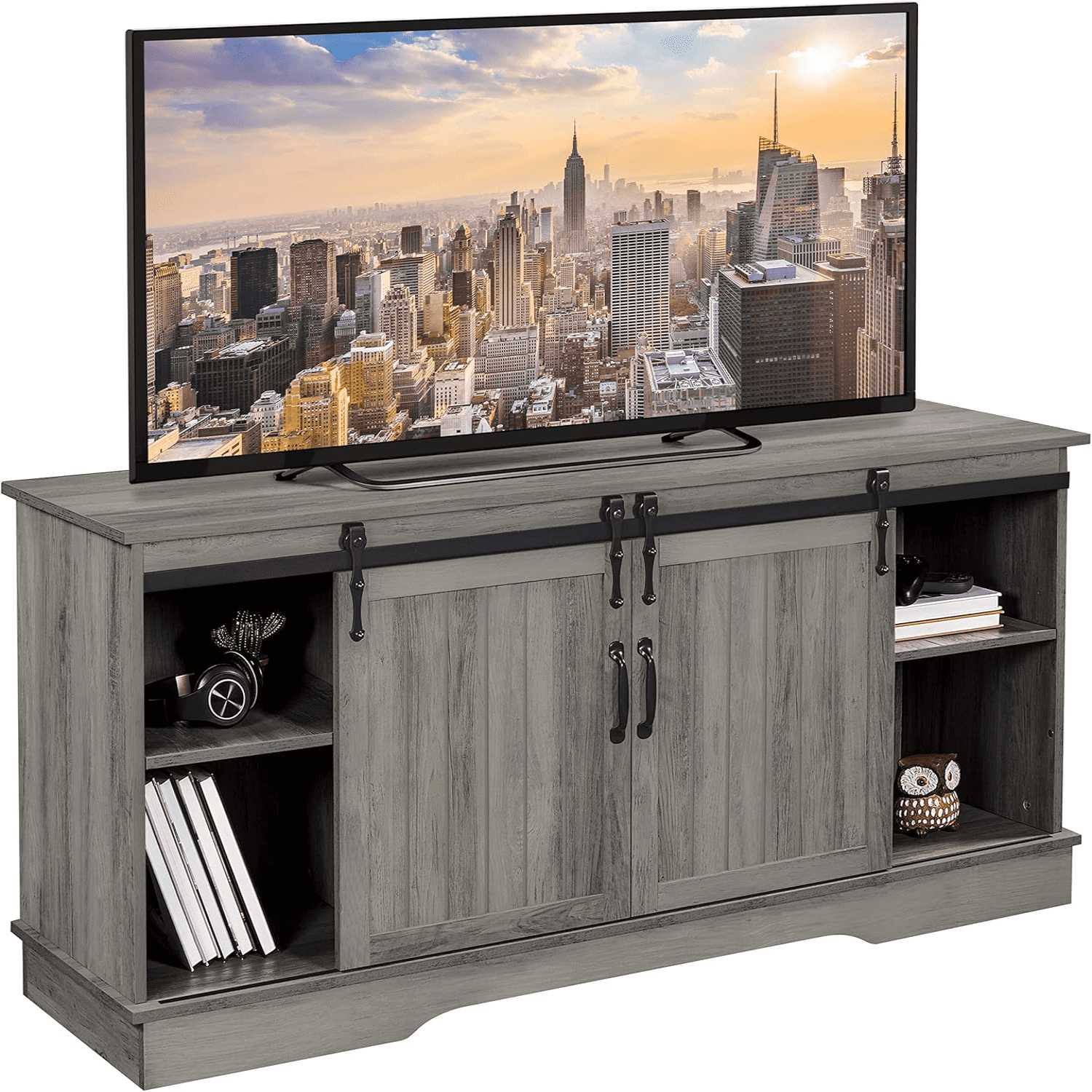 TV Stand for 65 Inch TV Tall Media Entertainment Center with Storage