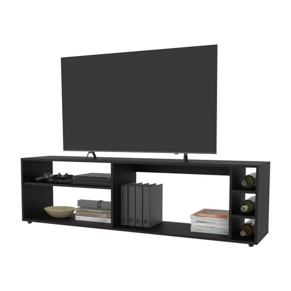 TV Stand for 70" Screen with Open Storage Cube