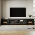 TV Stand for 90 inch TV Entertainment Center Wood TV Console Table for