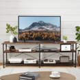 Slevoo TV Stand for TV up to 70" TV Shelves Table Entertainment Center