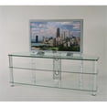 thumbnail image 1 of 60 Inch Tempered Glass and Aluminum TV Stand with Wire management, 1 of 3