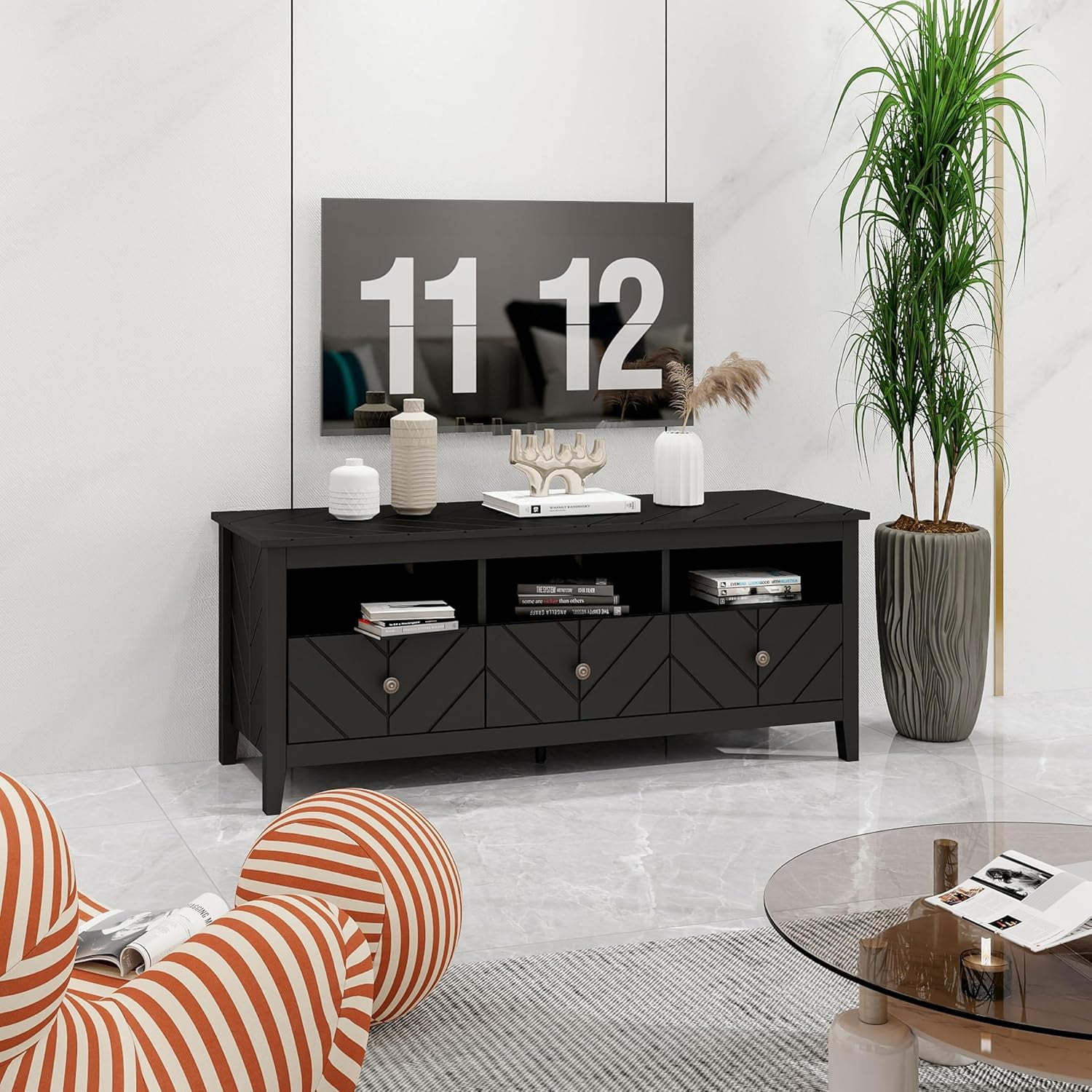 TV Stands for Living Room-Mid Century Modern Television Entertainment ...