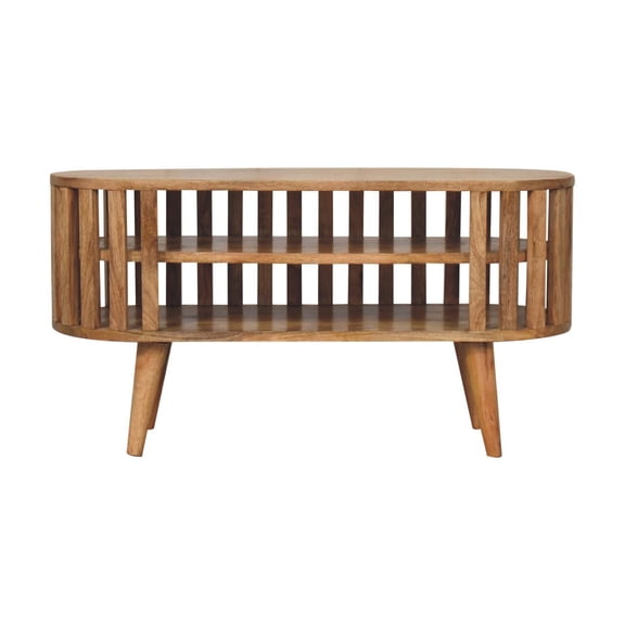 TV Stands With Storage, Mini Ariella Media Unit, Brown Wooden TV Stands,Solid Wood Entertainment Centers, Furniture Primary Living Space TV & Entertainment Furniture Mini Ariella Media Unit