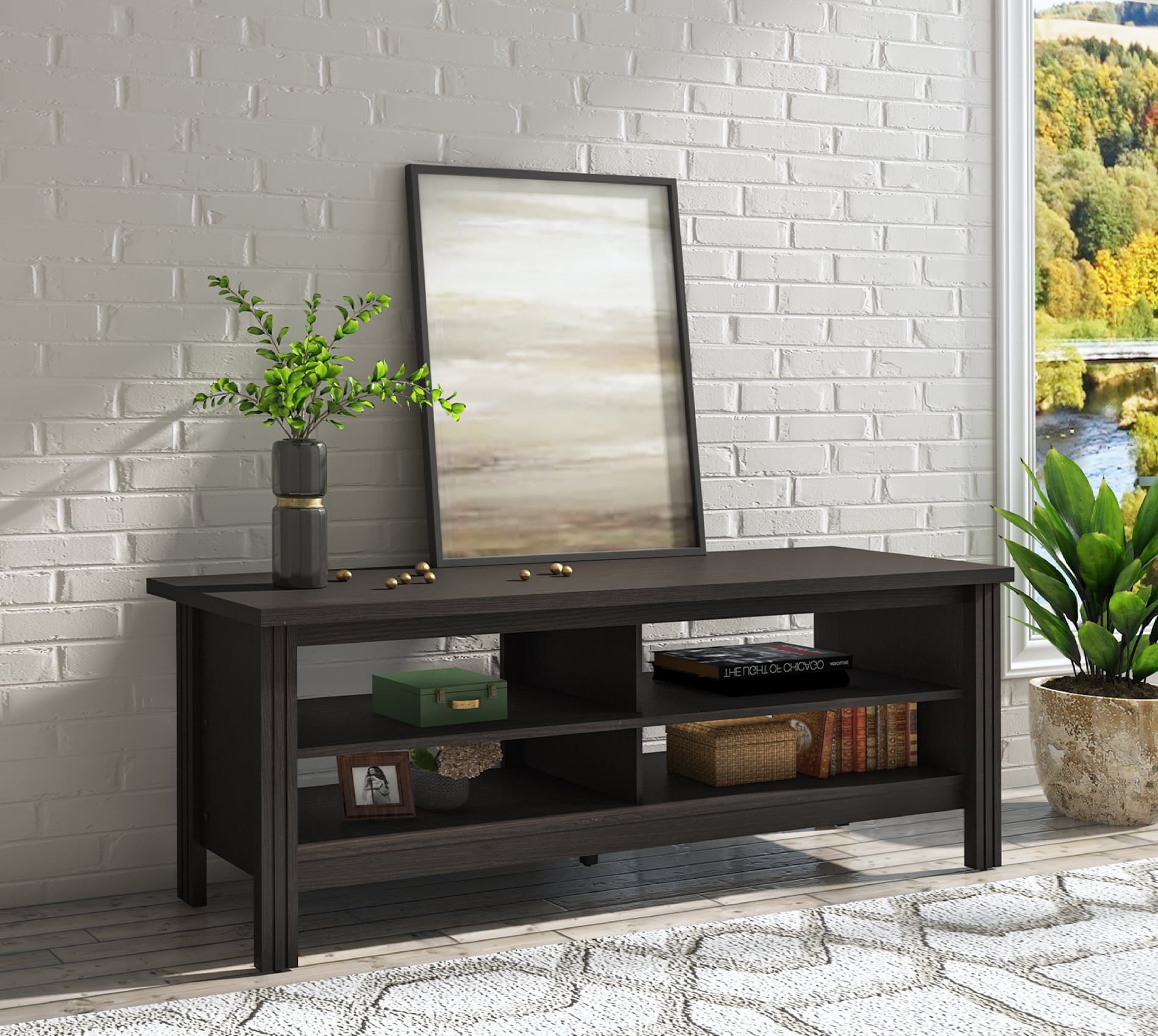 TV Stands for 65 inch TV Entertainment Center Black Media Cabinet TV Console for Living Room and Bedroom