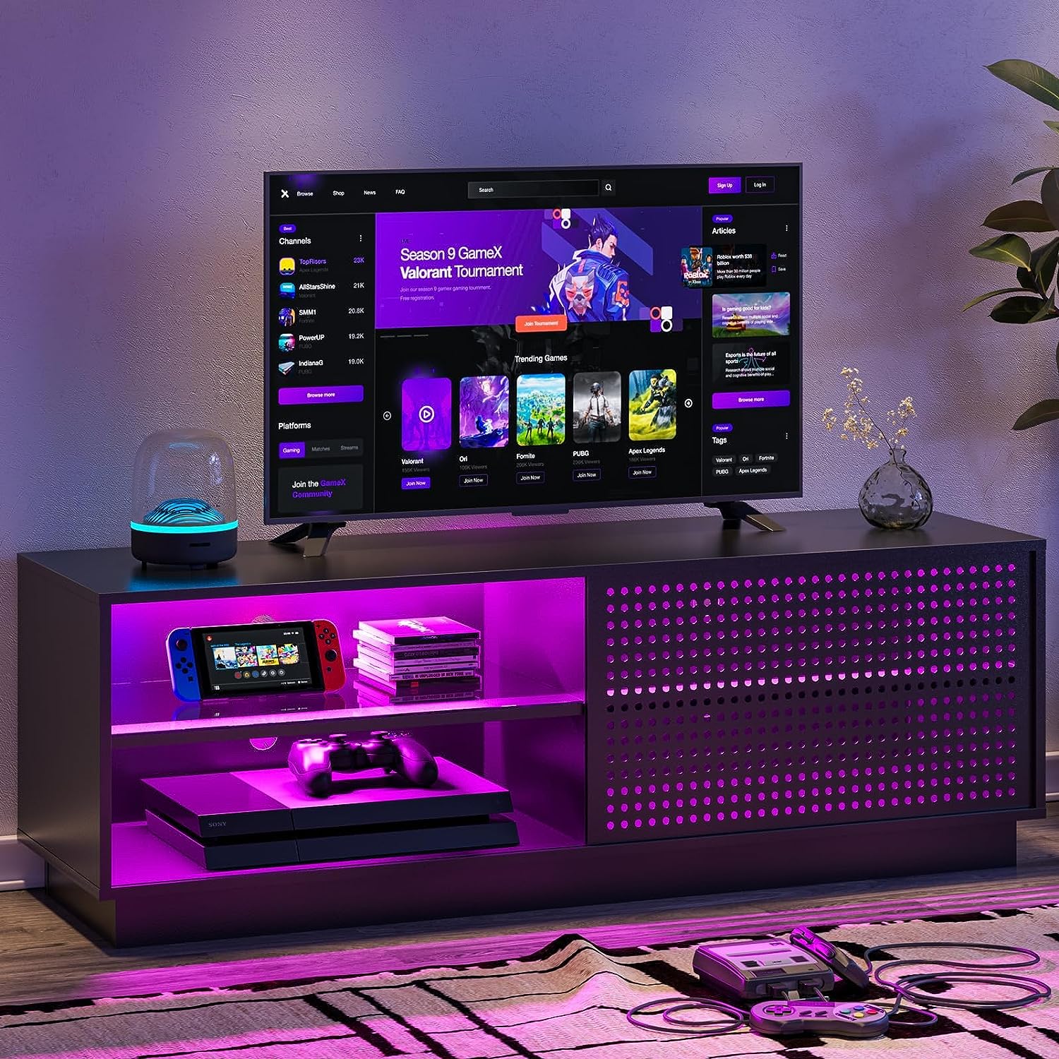 TV Stands for Living Room Xbox Entertainment Center LED TV Console LED