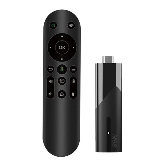 TV Stick M98 Y10 Android TV 4K UHD Streaming Device with TV Remote Control & HDMI Cable
