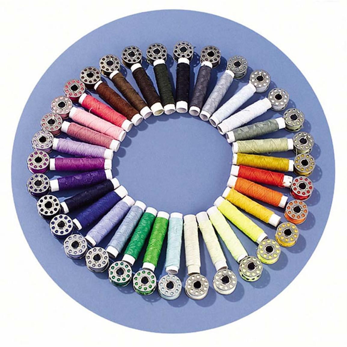 34pcs Sewing Kit Including Bobbins, Scissors, Needles, Tape Measure,  Thimbles, Sewing Supplies Accessories Carrying Case 