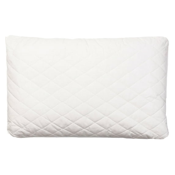 SobaMakura Original Buckwheat Pillow with 100% Cotton Cover, White, 20" x 12"