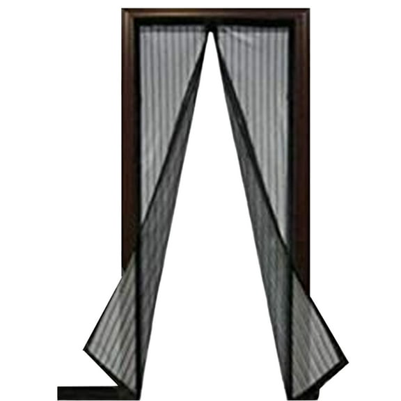 TV Time - Magnetic Mesh Door for Single Sliding and French Doors - Black
